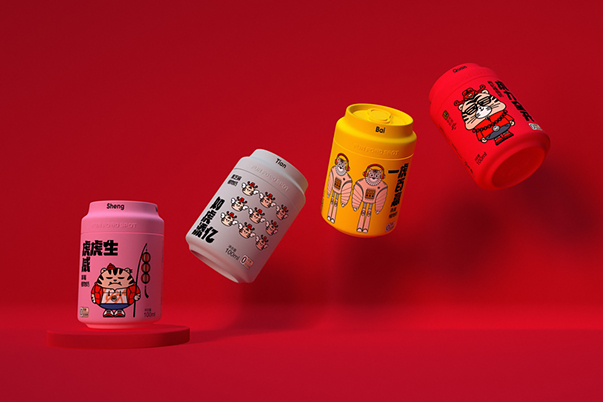 樂趣食點食品品牌新年禮盒包裝設計/IP設計